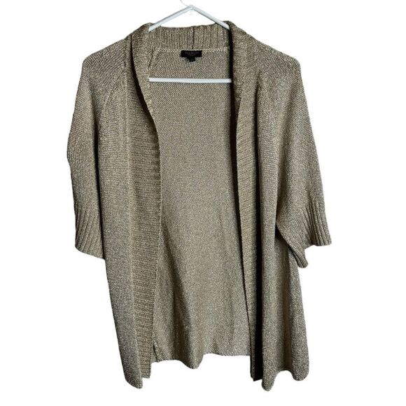 Talbots Petites Gold Cardigan size Medium - Picture 1 of 4